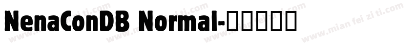 NenaConDB Normal字体转换